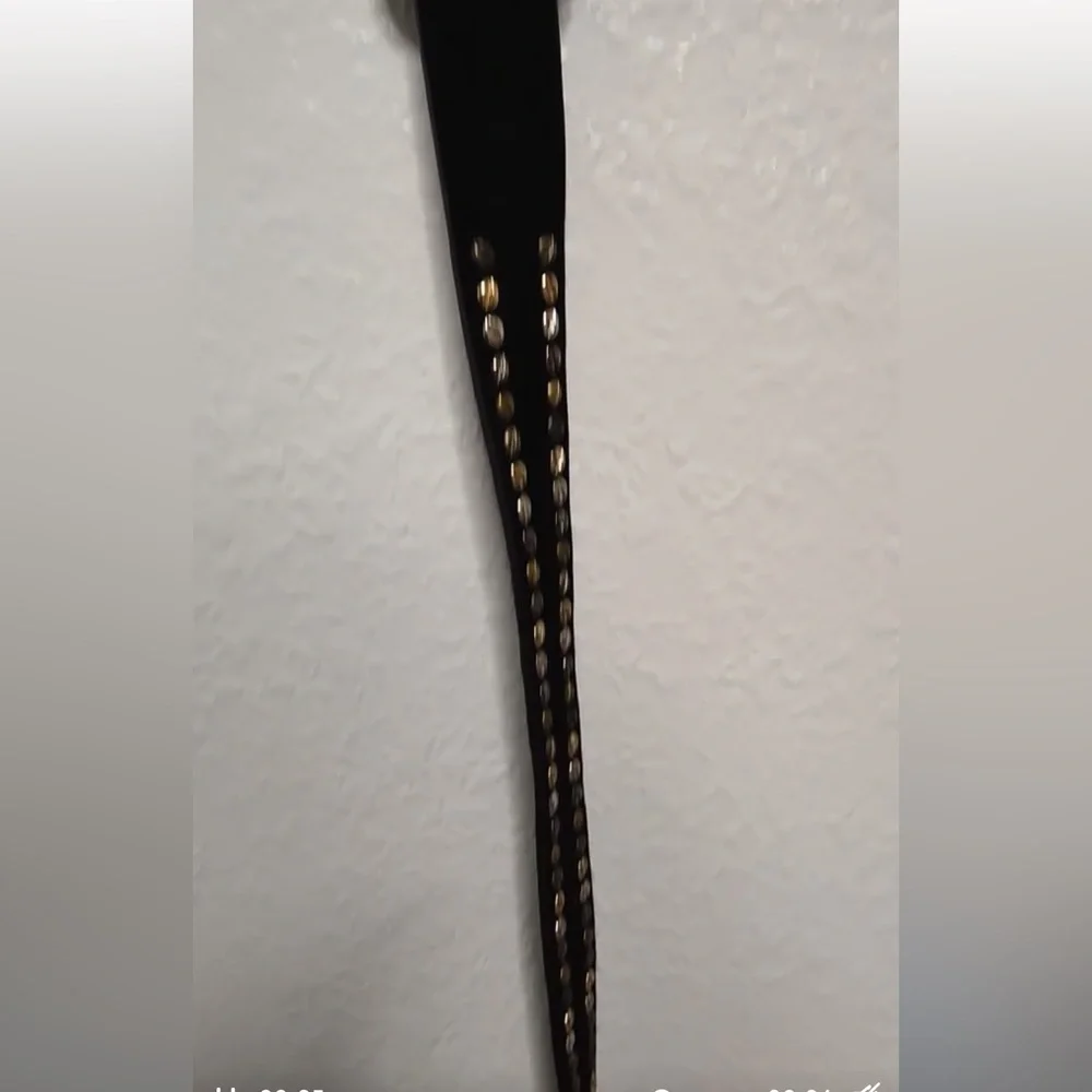 SOLD DO NOT BUY TY🚨🚨🚨Free People Mason Studded Black Belt M/L - Picture 4 of 9